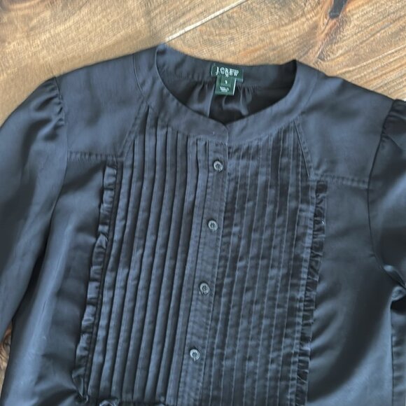 J Crew Bib Front sheer blouse | Size 0 - Picture 2 of 2